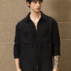 Straw-Tactile Utility Oversized Shirt - Image 2