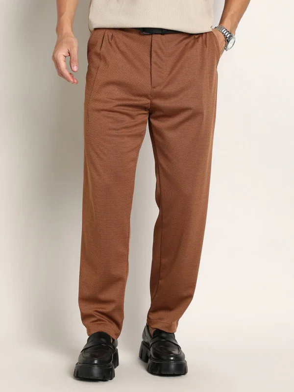 Micro-Check Chino Trousers - Image 3