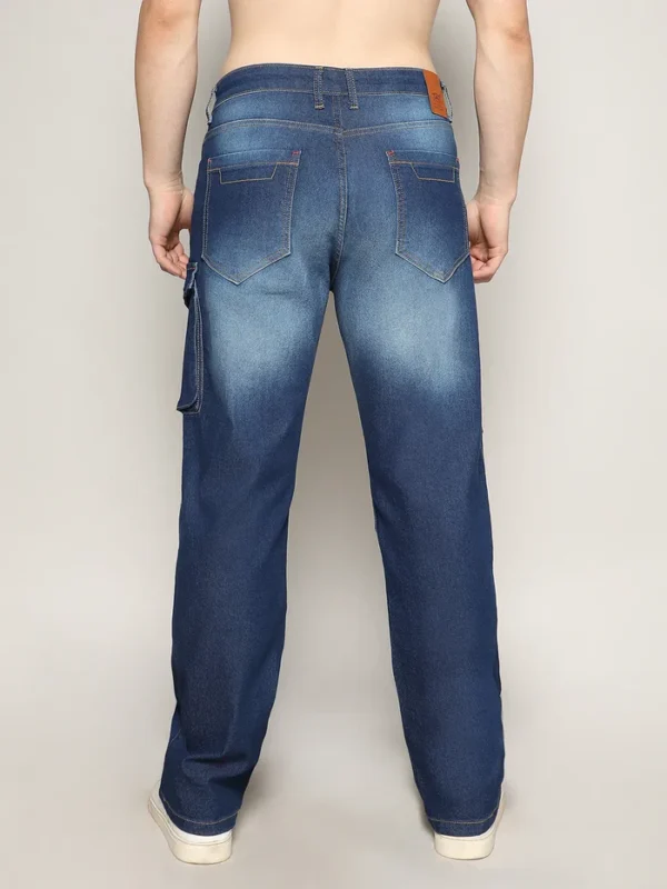 Utility Cargo Denim Jeans - Image 4