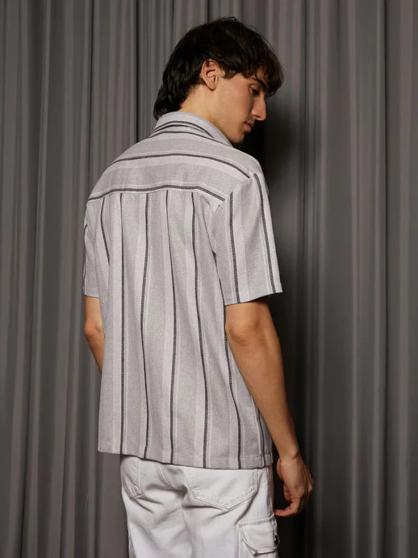 Unbalanced Striped Shirt - Image 4
