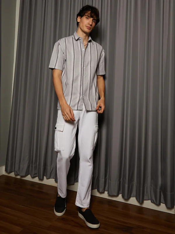 Unbalanced Striped Shirt - Image 3
