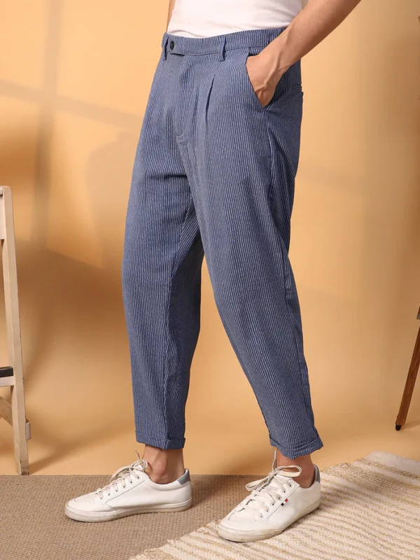Striped Tailored Trousers - Image 3