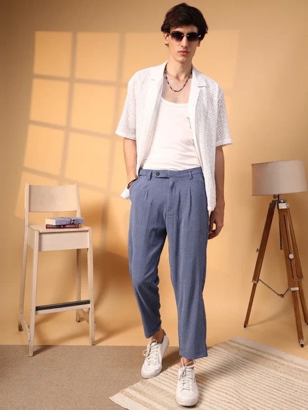 Striped Tailored Trousers - Image 4