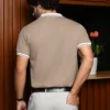 Cuboid-Stripe Polo T-Shirt - Image 3