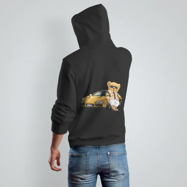 Rich Club Teddy Black Hoodie - Image 2