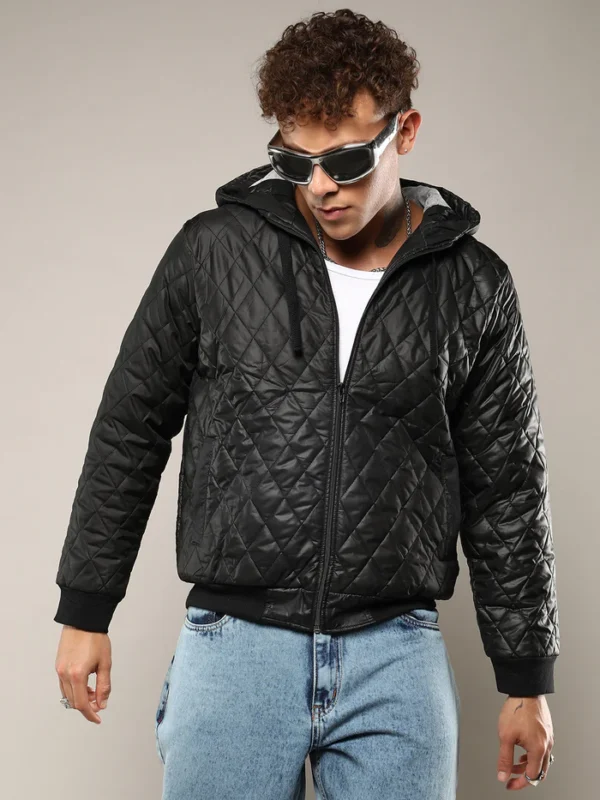 Quilted Puffer Jacket With Zip-Closure