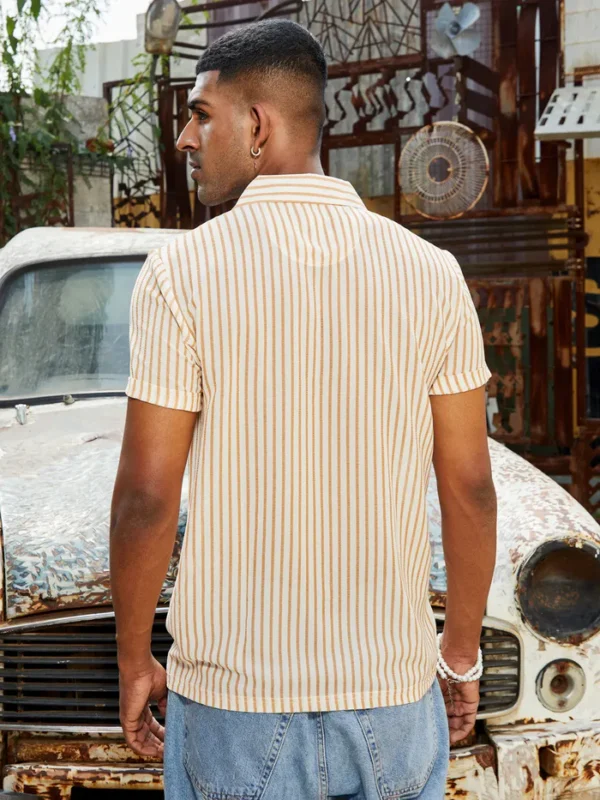 Unbalanced Striped Shirt - Image 2