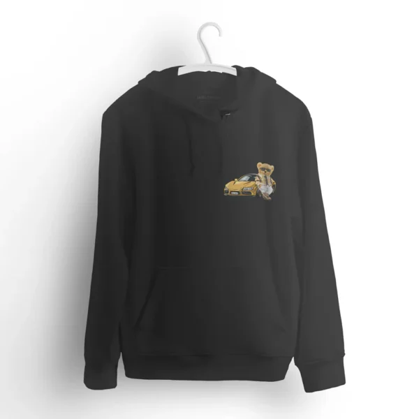 Rich Club Teddy Black Hoodie - Image 4