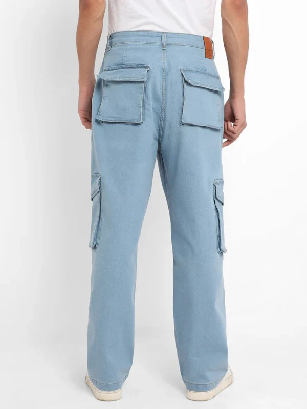 Utility Cargo Denim Jeans - Image 4